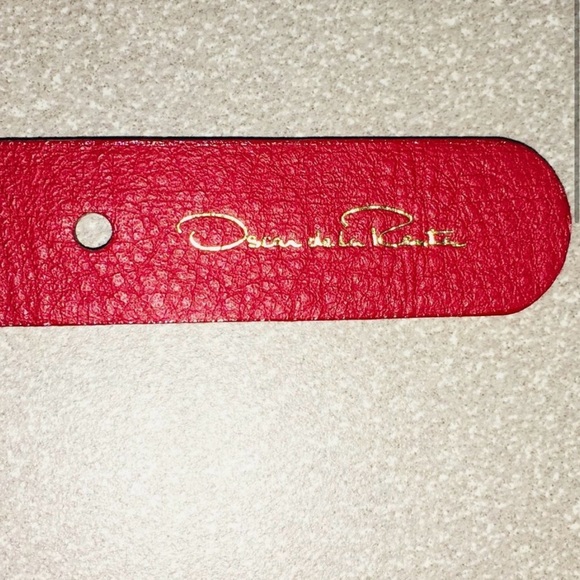 Vintage Oscar de la Renta woven leather belt - Picture 4 of 4